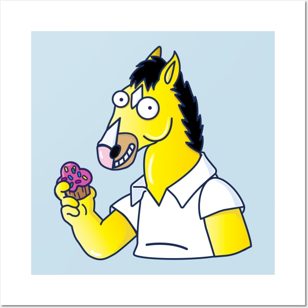 Homer Horseman & Prickly Muffin Wall Art by relaxthehounds